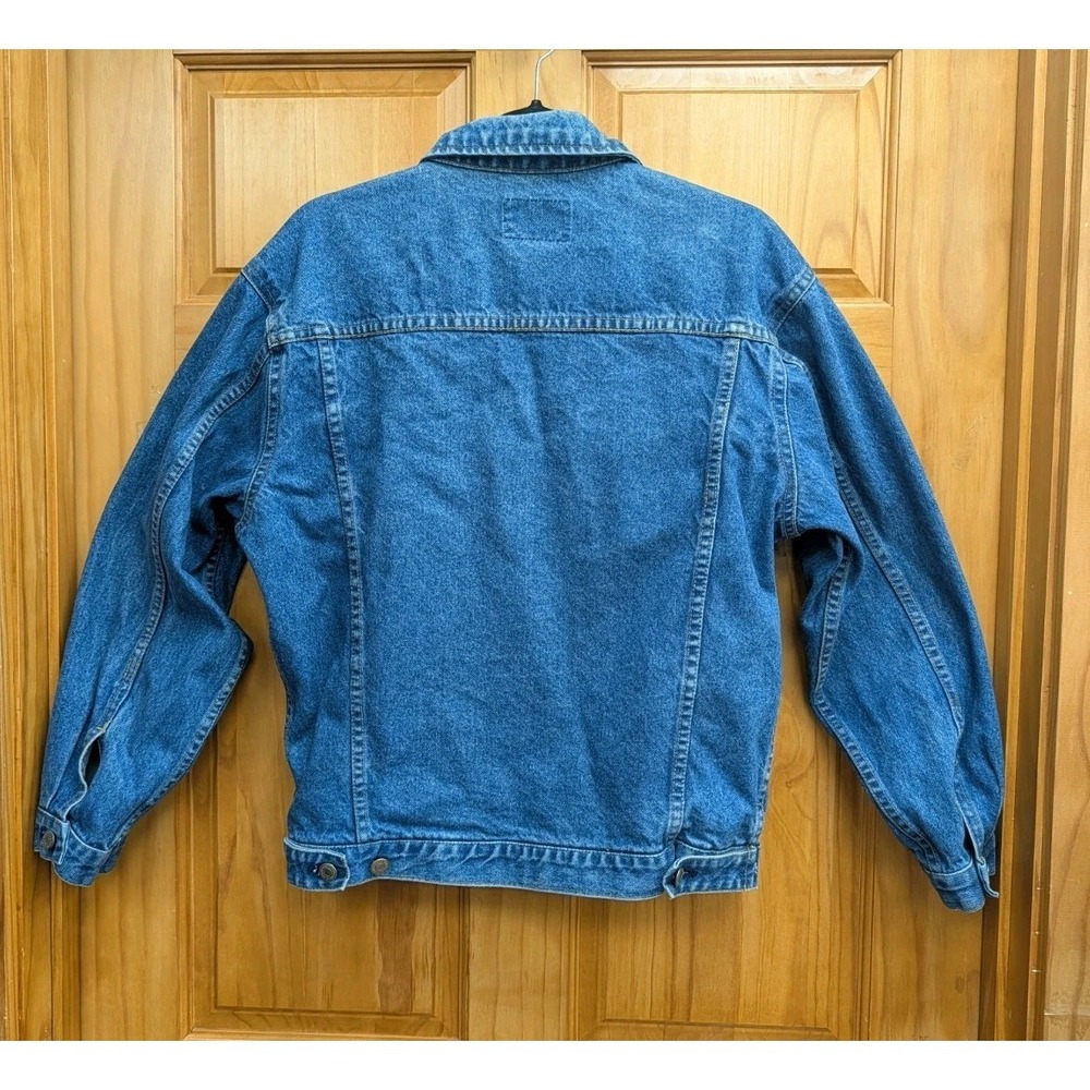 Vintage Rock Creek Men's Blue Denim Jean Jacket Size S Long Sleeves Button Front - Picture 2 of 12